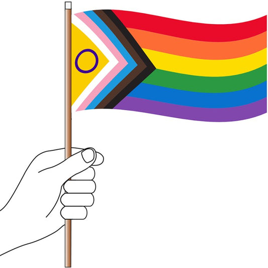 Intersex Inclusive Progress Pride Handwaver Flag